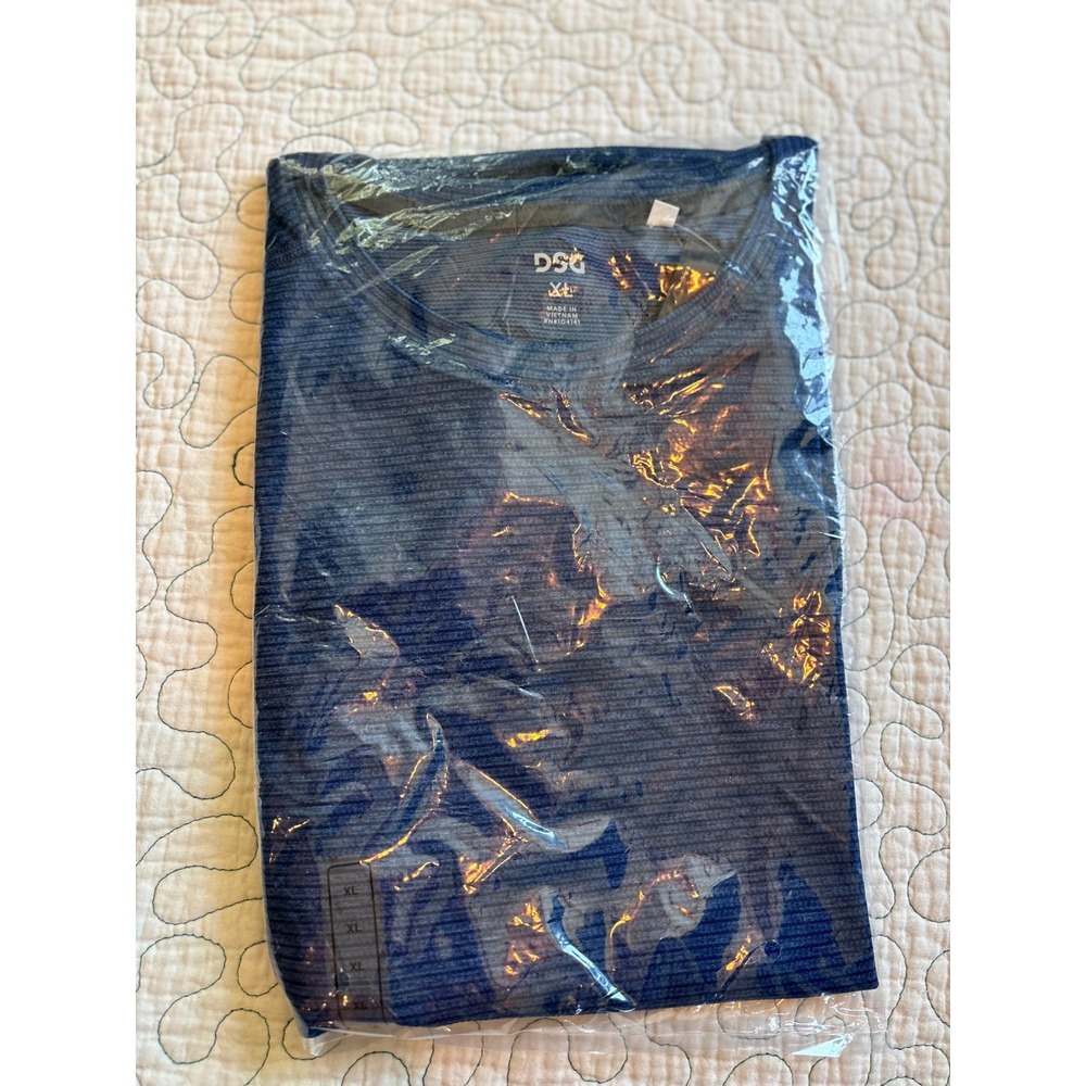 DSG Movement Tee Mens XL Light Navyβ Blue Moisture Wicking Performance Shirt